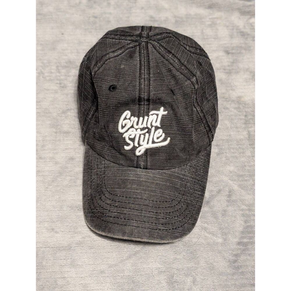 Grunt Style Hat Cap Snap Back One Size Gray Logo Baseball Casual Mens Twill